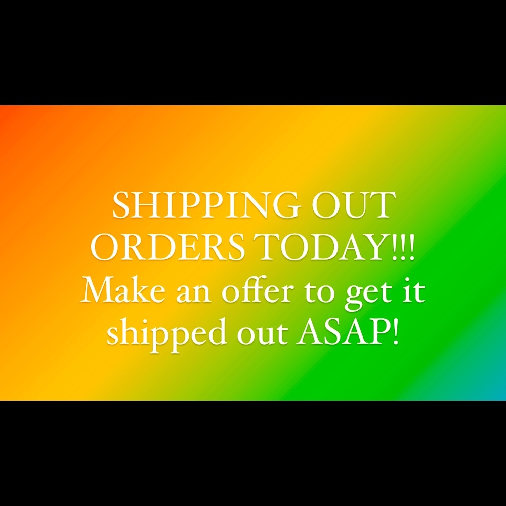 SHIPPING OUT SAME DAY